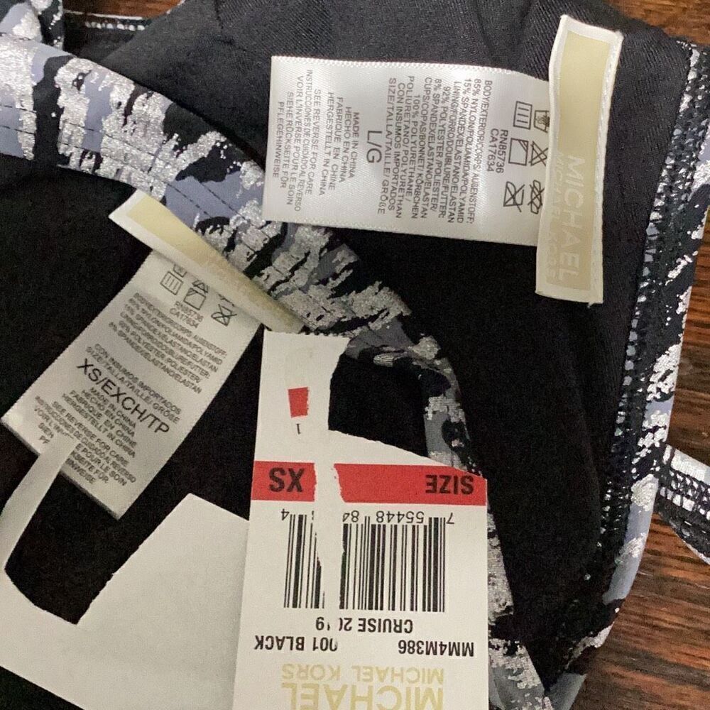 New. Michael Kors frozen Leopard chain ring bikini set. Normally $169. (D)L–top/ - Picture 10 of 10